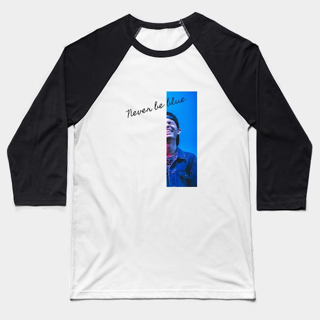 Never be blue Baseball T-Shirt by Overside